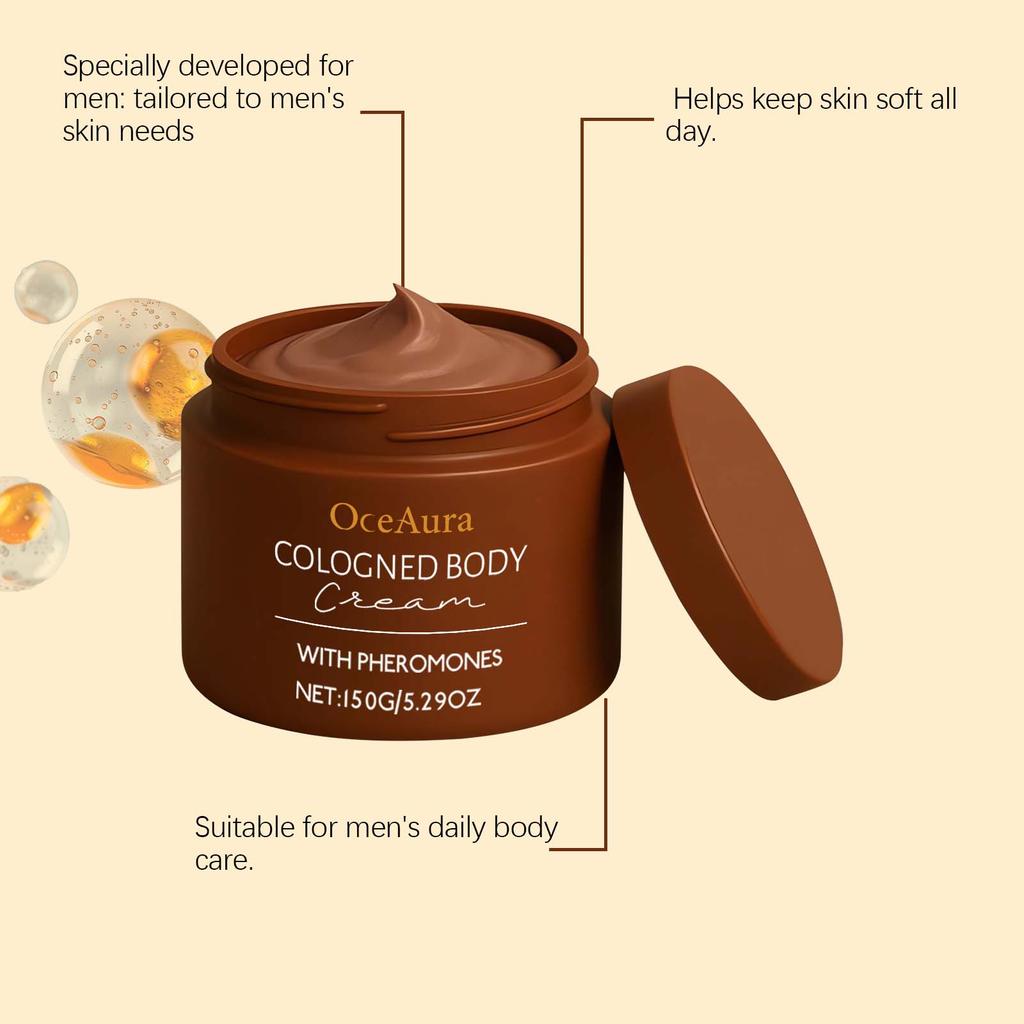Cologne Fragrance Body Cream All-day Hydration Tailored To Men's Skin Needs Nourish Moisturize Body Skin After Showering