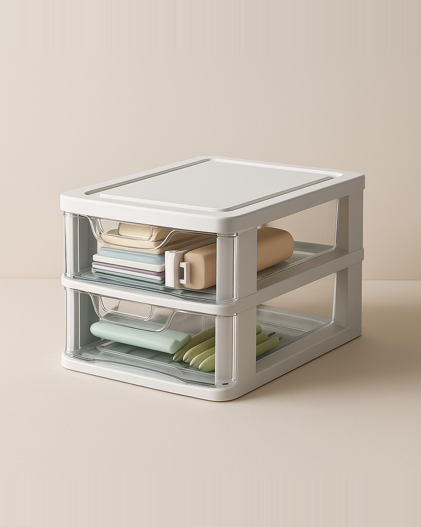 Make-up-Aufbewahrungsbox, transparent, Schlafzimmerzubehör mit Griff, Schubladentyp, Aufbewahrungsbox für Kleinigkeiten, Behälter, langlebige Aufbewahrung von Gegenständen