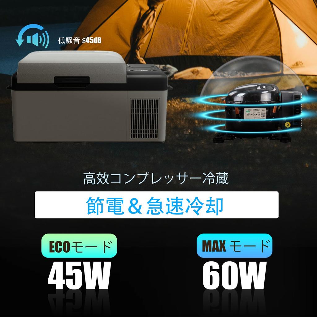 Alpicool Portable Refrigerator Y19E 20L Car to Compressor Quick Ideal for Car and Home Outdoor and PSE Certified (Built-in) Refrigerator/Freezer,