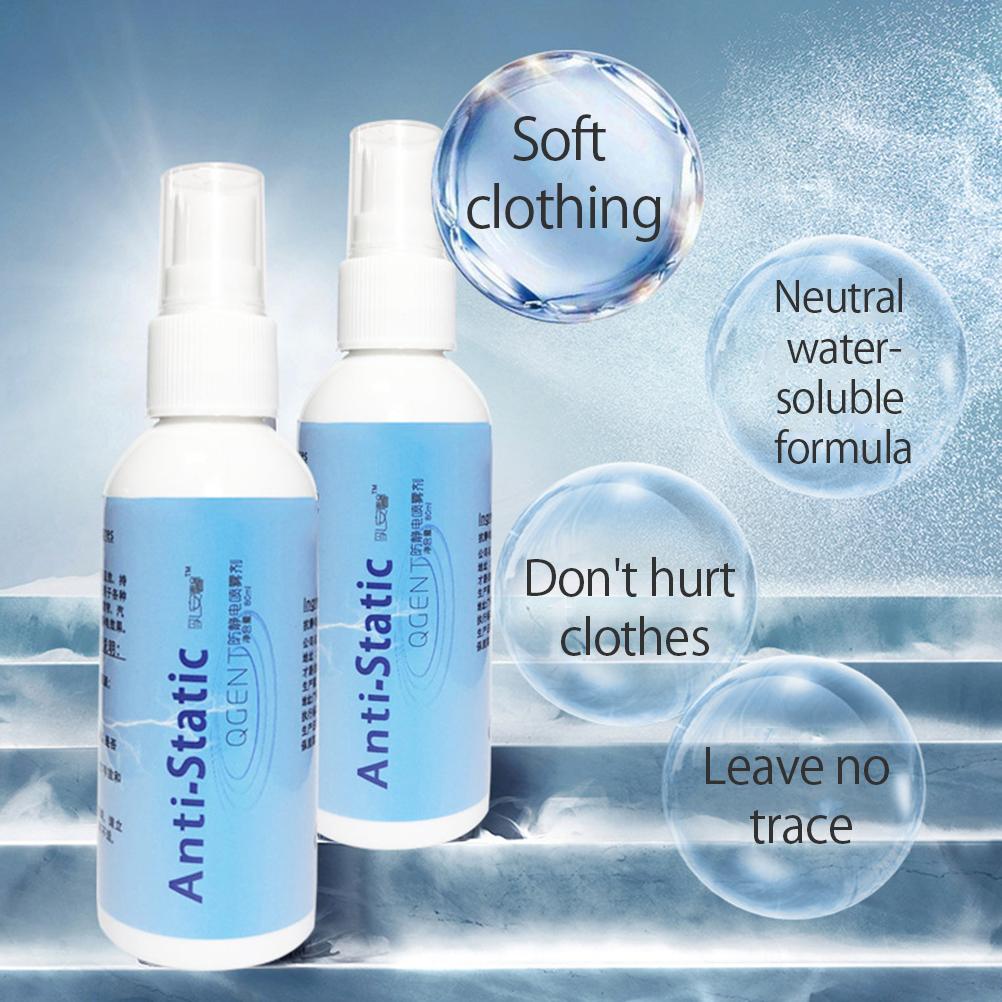 80ml Multipurpose Antistatic Spray Clothing Anti Static Spray for Clothing Textiles Furniture and Car
