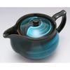 Mino ware teapot, emerald, made in Japan, 500-26