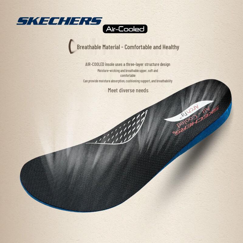 Skechers Men's Arch Support Lace-Up Leather Dress Shoes