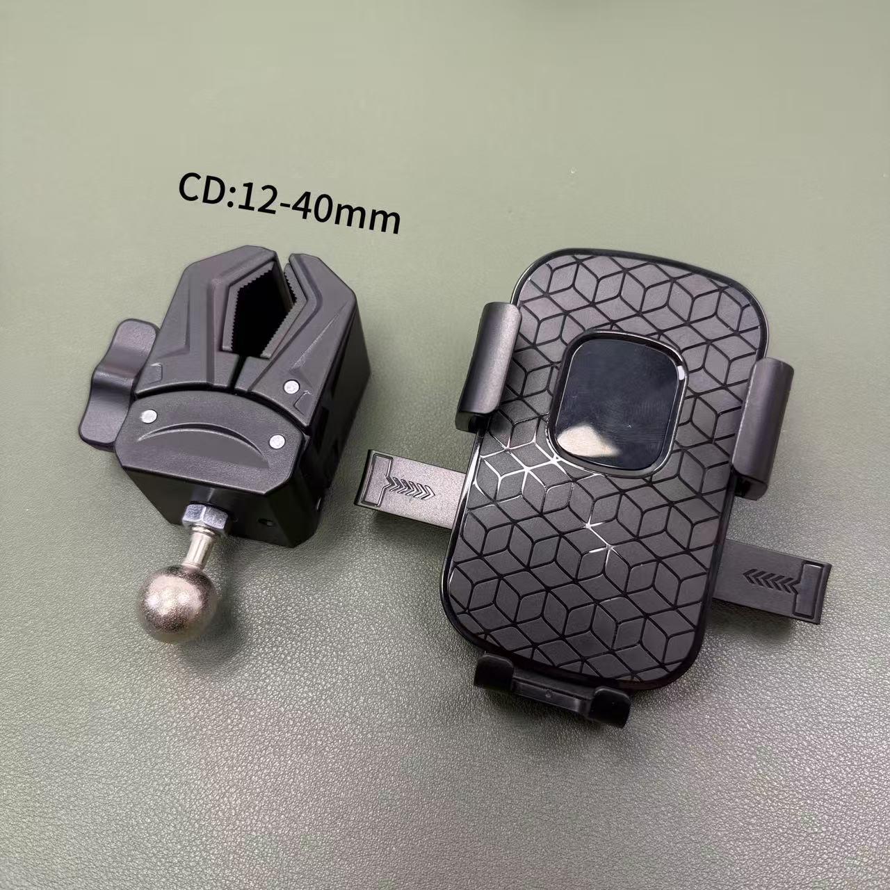 

Round Tube Desktop & Handlebar Clip Holder for Phone/Tablet Stand