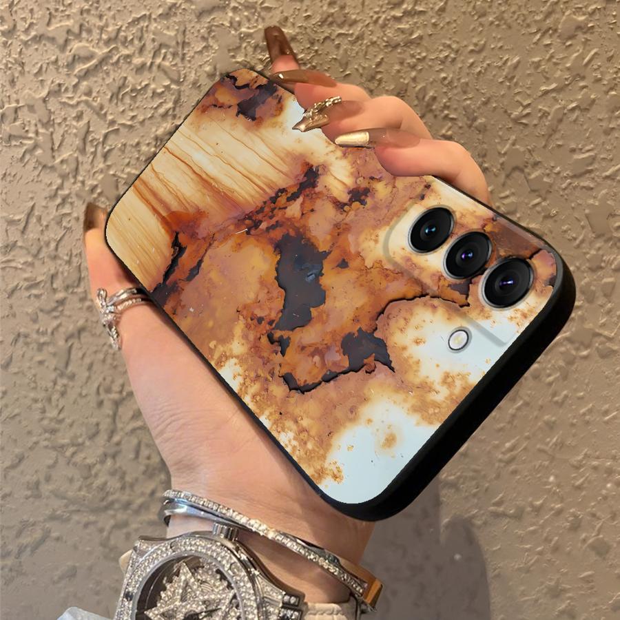 Case for Samsung Galaxy S25 Ultra S23 FE S24 Plus S21 S20 S22 S9 Funda Phone Cover Retro Rust