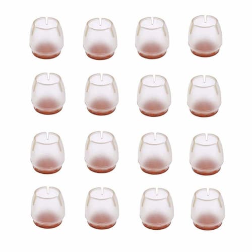Maydahui Silicone Chair Leg Protectors (Set of 16, Round Legs - Fits 12-16mm Diameter Chair Legs) Chair Leg Caps, Reduce Noise, Prevent Floor Scratche