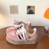 Autumn and winter new high-value American retro pink thick baseplate shoes ins casual moral training shoes