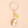 Fashion Autumn Maple Leaf Keychain Women Girls Corn Pumpkin Key Ring Pendants for Handbag Decor DIY Key Chain Jewelry Gifts