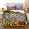 Popular Anime Dragon Ball Super Saiyan Son Goku Duvet Cover Bedding Set Double Twin For Kids Boys Bedclothes Quilt Cover Gi
