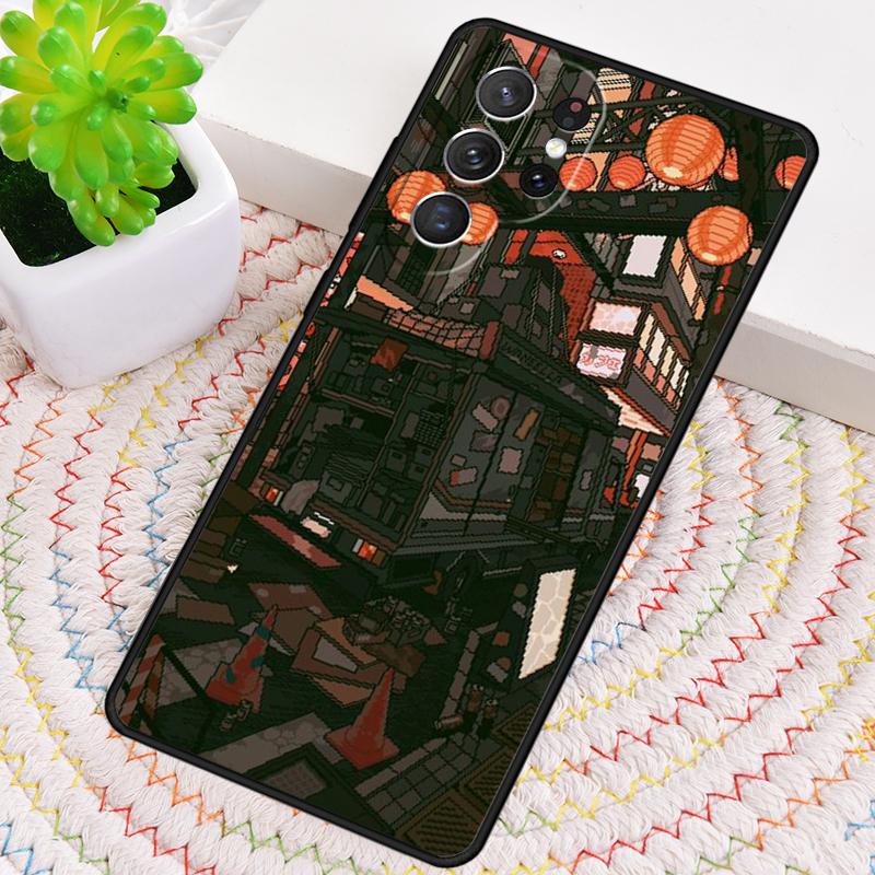 Art Pixel Aesthetic Phone Case for Samsung Galaxy note 10 pro S26 Ultra S23 S24 FE S25 S21 S22 PLUS shockproof Cove