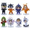 Hot 8Pcs/set Digimon Adventure Anime Figure Cosplay Costume Model PVC Collection Ornaments Statue Dolls Birthday Toy Gifts Gifts