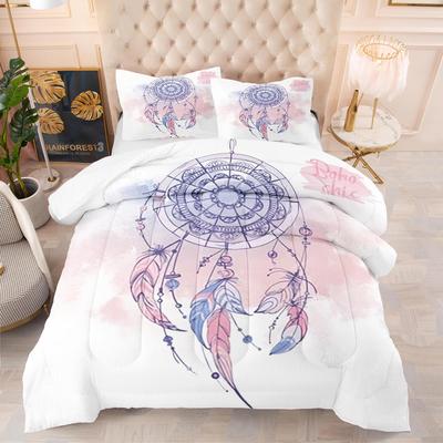 Lapač snů Ložní souprava Luxusní Měkké Ložní prádlo Pro Děti Dospělé 3D Tištěné Domácí Dekorace Jednolůžko Dvoulůžko Twin Bohemia Sada Povlaku na přikrývku