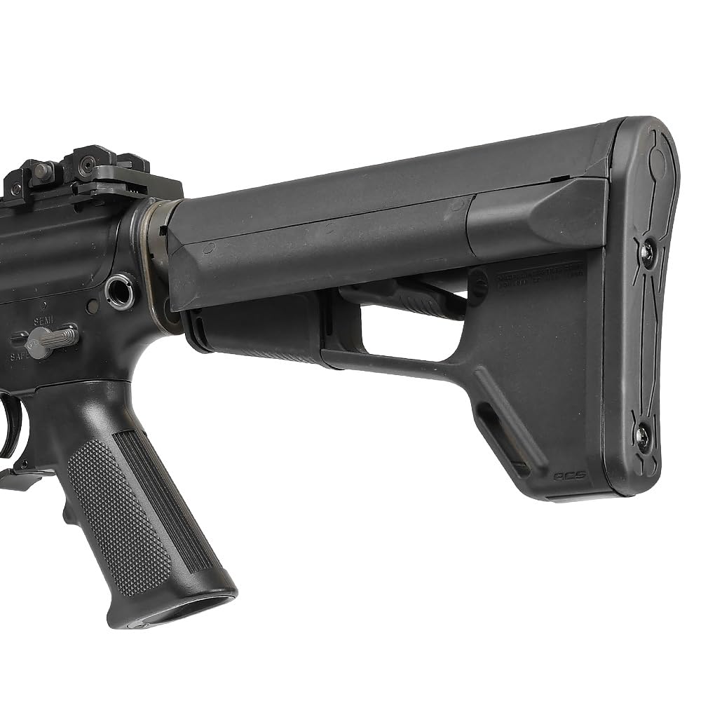 E&C Magpul ACS Carbine Stock Replica, Mil-Spec Diameter Buffer Tube Compatible, Reinforced Polymer, Black