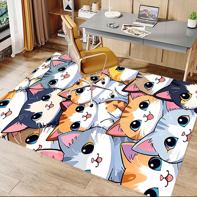 1PC cat wallpaper Extra Large Non Slip Floor carpet, Office, family, Studio   Large Area Rug Indoor Rugs, Bold Statement Piece
