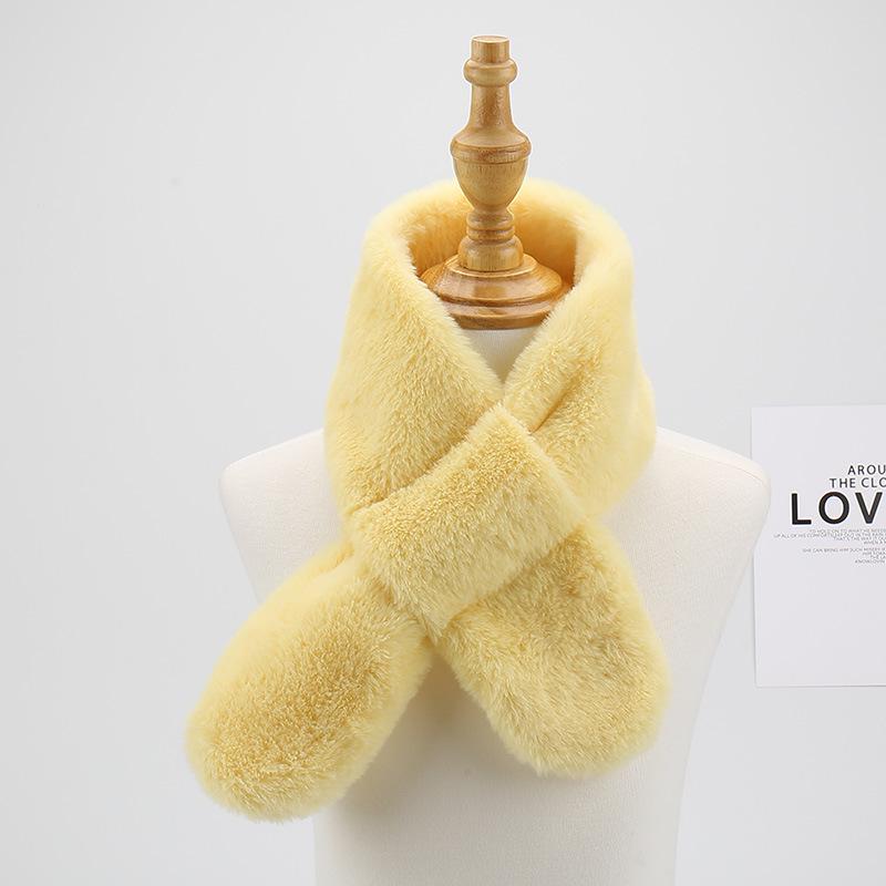 2023 Cute Cartoon Winter Scarf for Children - Korean Style, Warm Christmas Neck Warmer for Elementary School Girls & Boys