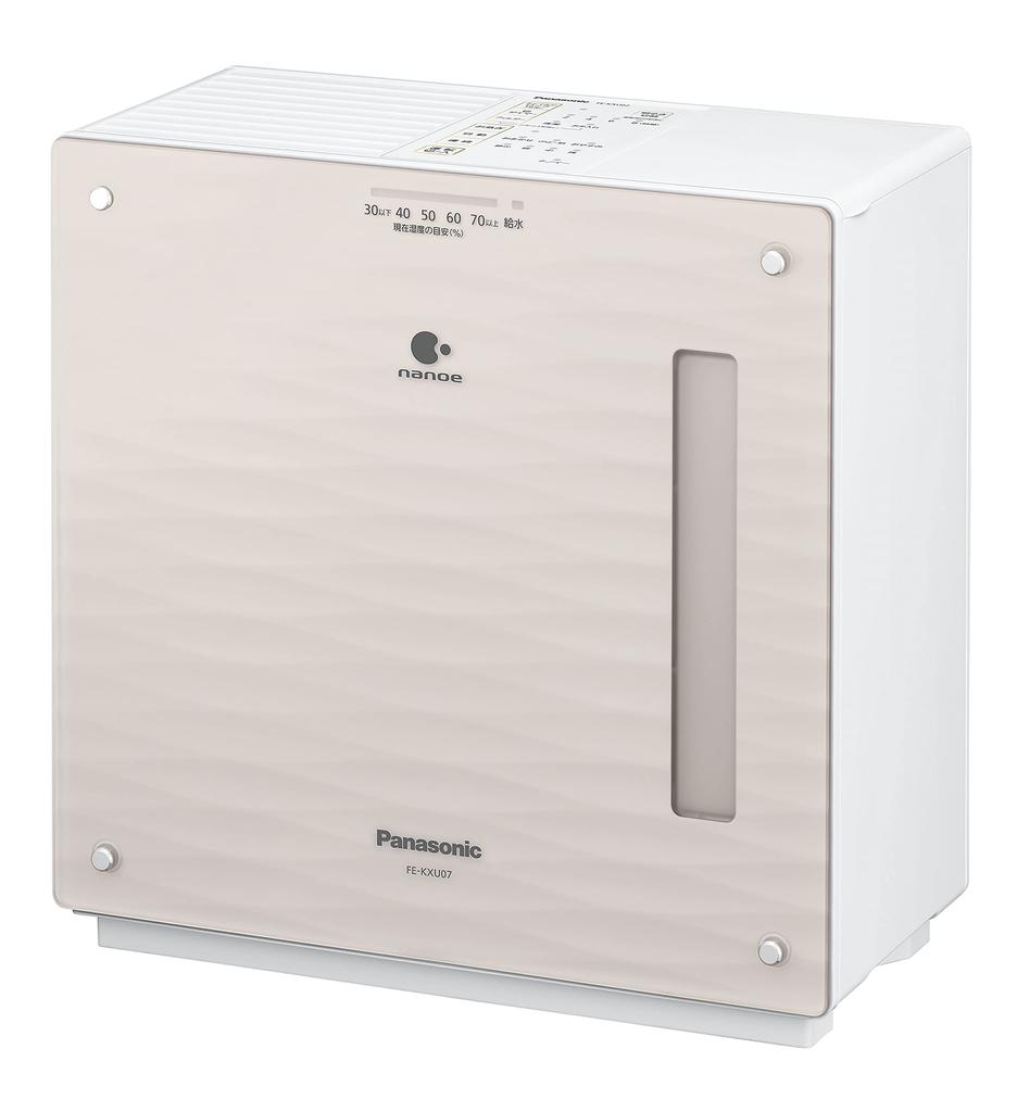 Panasonic Humidifier Evaporative Type Equipped with Nanoe Tatami Crystal Brown ~20 FE-KXU07-T