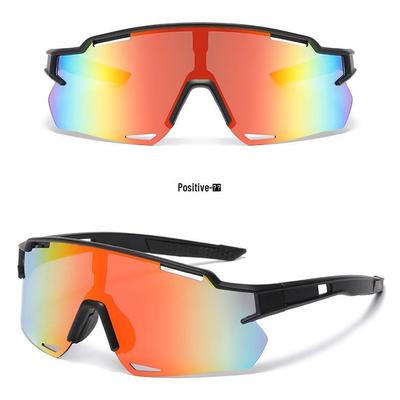 Cross-Border Cycling Sunglasses: Dazzling Color Plated Sports Glasses Windproof Goggles