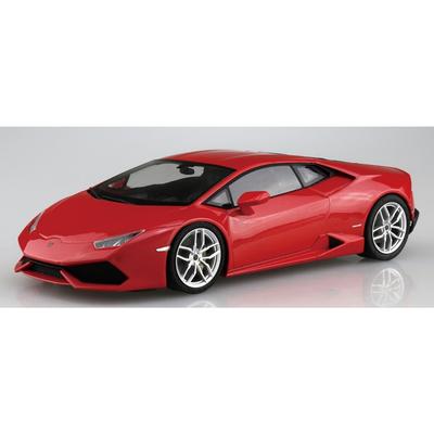 Seria modeli Aoshima Bunka Kyozai 2014 Lamborghini Huracan Czerwony Model Plastikowy (AOSHIMA) 1/24 Pomalowany Pomalowany 04-C