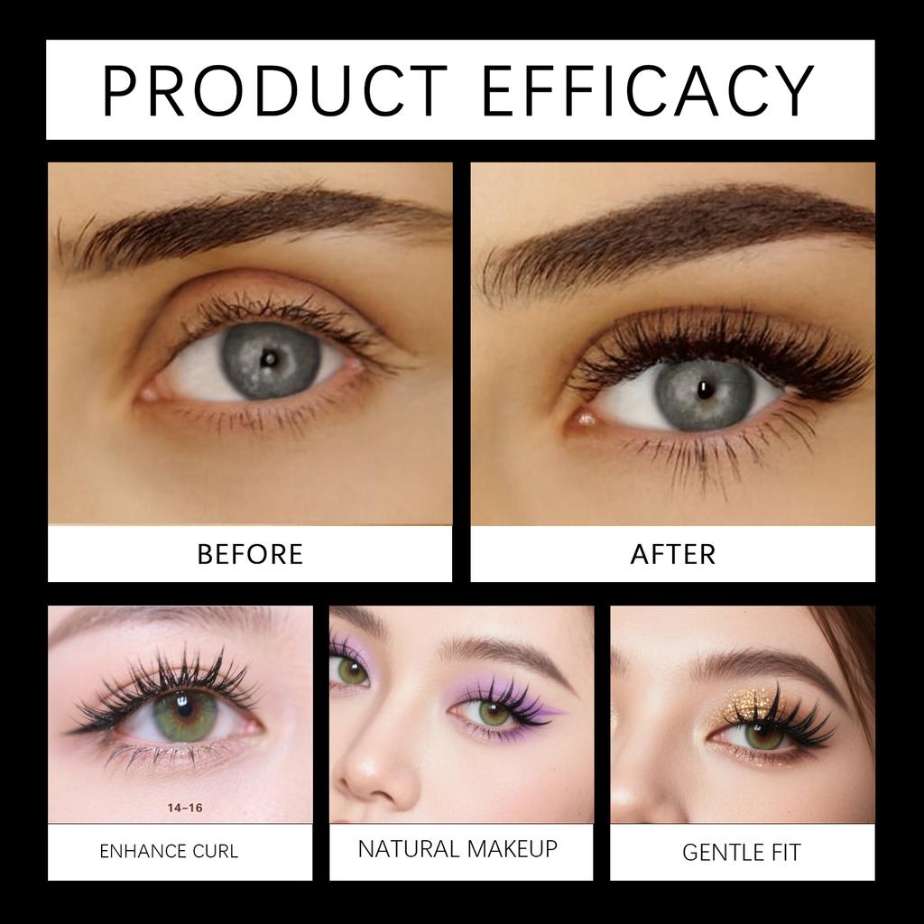 Clusters Glue Free False Eyelashes False Eyelashes Enlarge Your Eyes Without Straining Them, A Comfortable Eye Makeup Prop