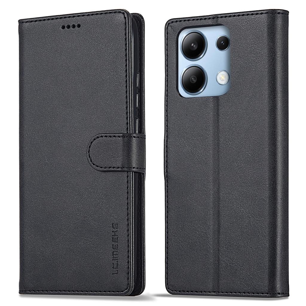 LC.IMEEKE For Xiaomi Redmi Note 13 Pro 4G/Poco M6 Pro 4G Leather Case Folio Stand View Phone Cover