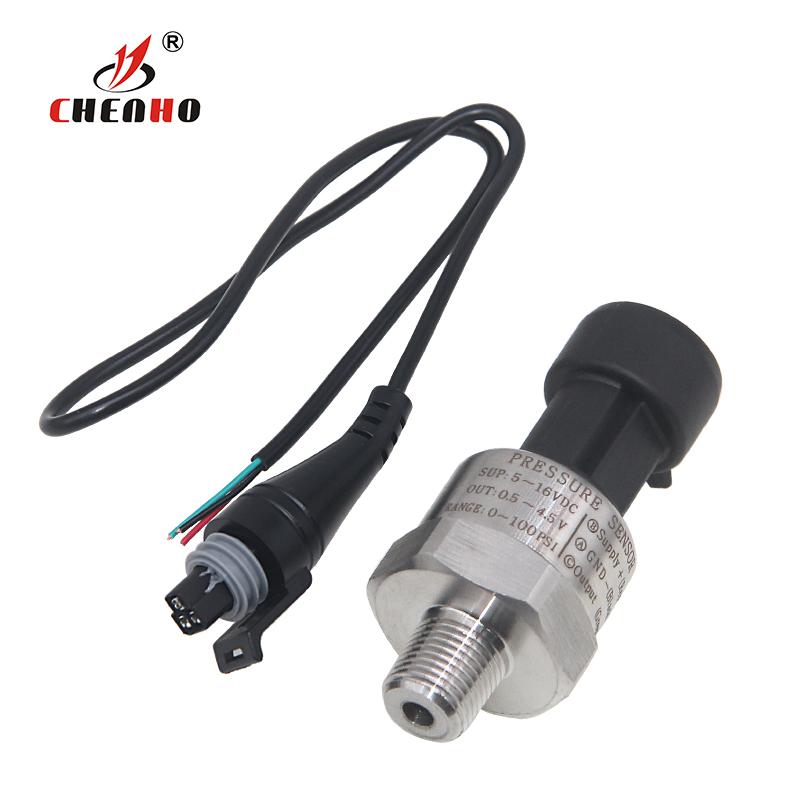 UNIVERSAL 5V 1/8 NPT PRESSURE TRANSDUCER SENDER 30/100/150/200/300/500/1000 PSI OIL FUEL AIR WATER W/ CONNECTOR Switches Oil Pressure 6