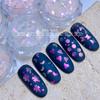 Iridescent Mermaid Nail Art Glitter & Stickers: Butterfly, Star, Irregular Shapes