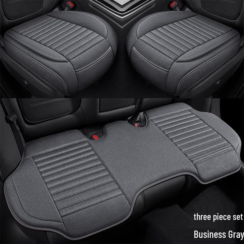 All-Season Cotton & Linen Car Seat Cushion for Sedans, SUVs, Off-Road Vehicles & Trucks - Model YM3