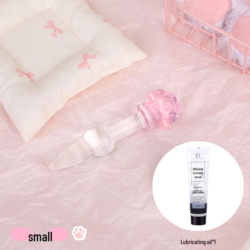 Transparenter Kristallglas-Butt-Plug Trainings-Prop - Erotisches SM Alternativspielzeug