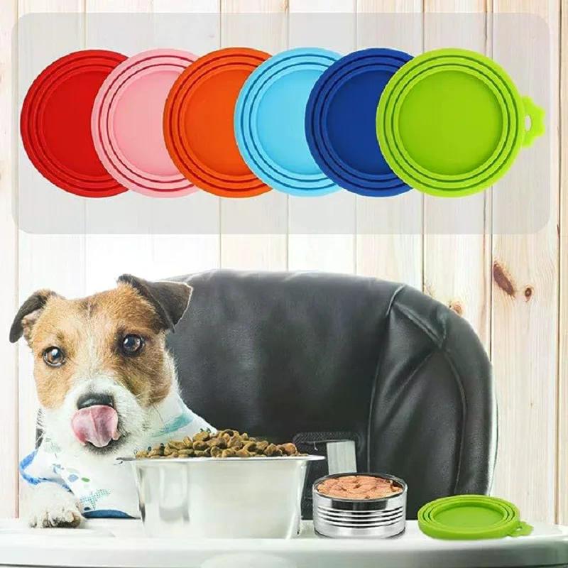 Silicone Canned Sealed Lid Pet Food Can Lid For Puppy Dog Cat Storage Top Cap Reusable Cover Lid Health Pet Daily Supplies