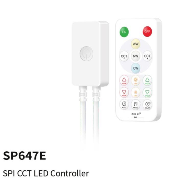 SP64XE Controller Kit for SPI Pixels or 5CH PWM LED Light Strip 2.4G Remote FCOB DIM RGB RGBW CCT WS2812B SK6812 Music BT 5V-24V