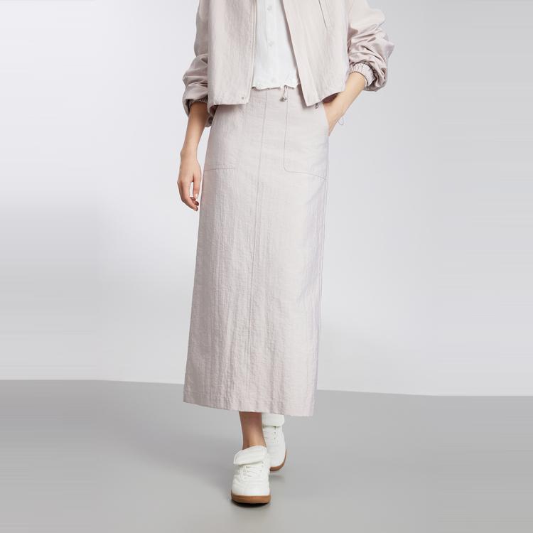 ELLE Design A-Line Midi Skirt Women Skirts Light-Pink ER50625
