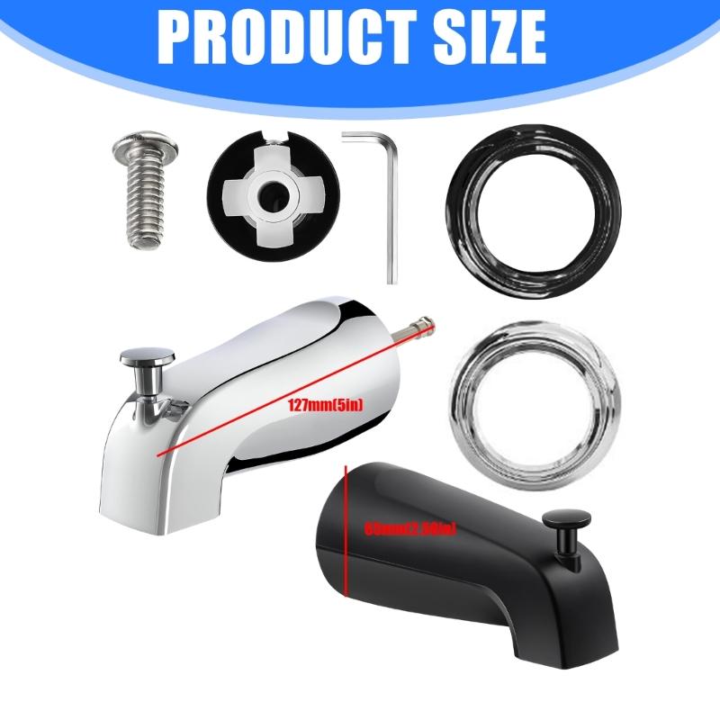 Bathtub Faucet Replacement with Diverter Pull Type Bathtub Faucet Zincs Alloy Bathroom Tub Spout Bathroom Accessories