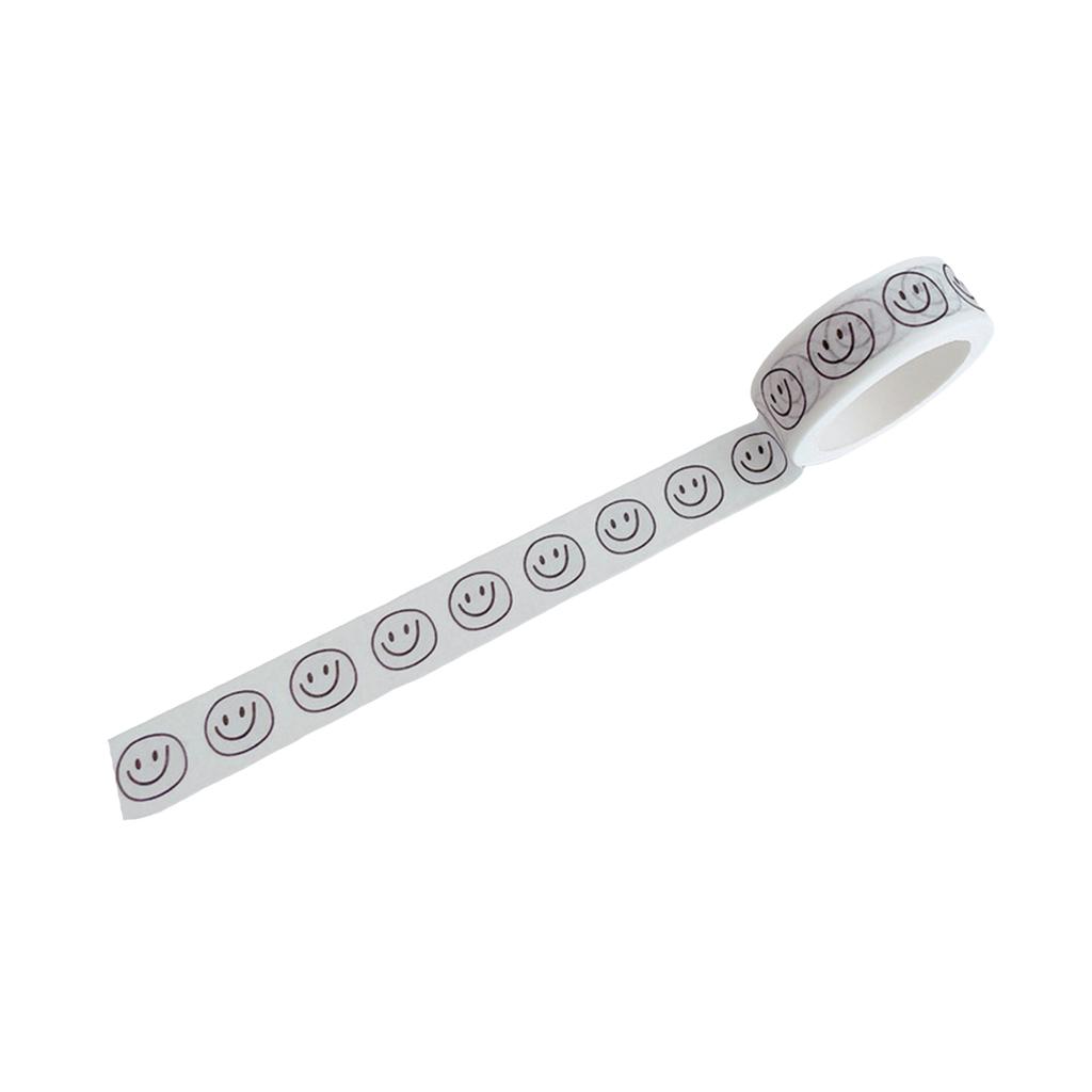 Smile Face Themed Masking Tape Cartoon Masking Tape Scrapbooking Decorative Tape for Scrapbooking Journal Photo Album