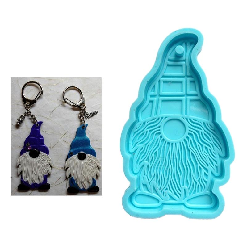 Dwarf for Doll Shaped DIY Keychain Resin Mold Silicone Mould DIY Crafts UV Epoxy Mold Handmade Jewelry Pendant Resin Cas