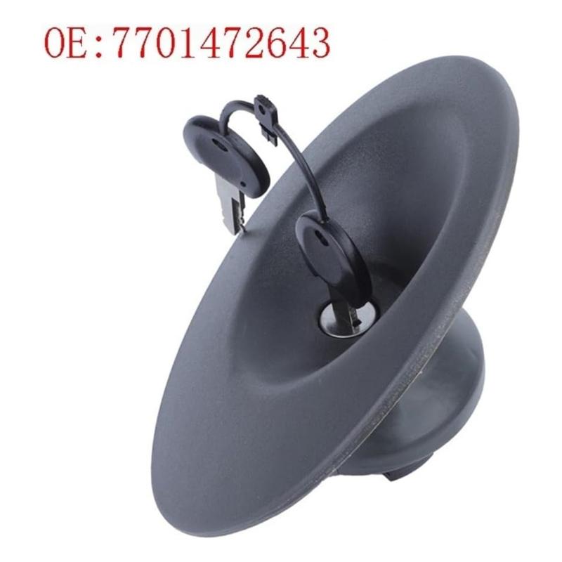 Fuel Door Cover Anti Theft Gas Tank Lid 7701472643 Replacement Accuracy Engineered Fuel Tank Cover for Kangoo
