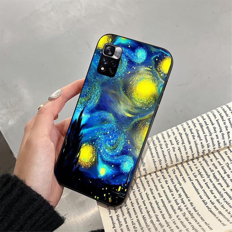 Van Gogh Sternennacht Handyhülle für Xiaomi Redmi note 13 12 11 10 Pro 12S 11S 10S Redmi 10 13C 9C Funda
