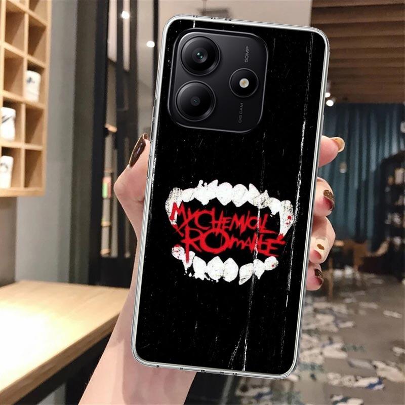 My Chemical Romance MCR Soft Phone Case For Xiaomi Redmi Note 14 14S 13 12S 12 11S 11 11E Pro Plus 11T 10S 10 9S 5G Pattern Cove