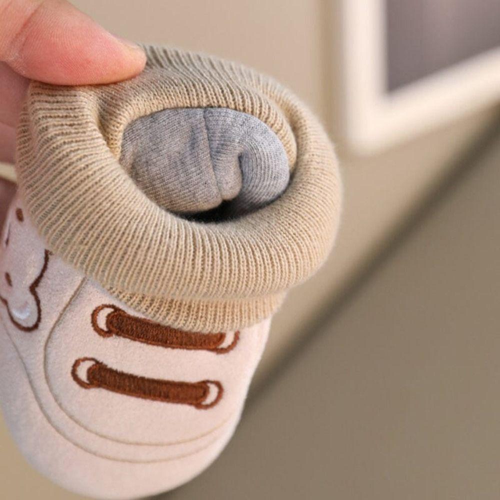 Cartoon Design Baby Walker Shoes Non-Slip Baby Booties Cute Infant Shoes Walking Practic