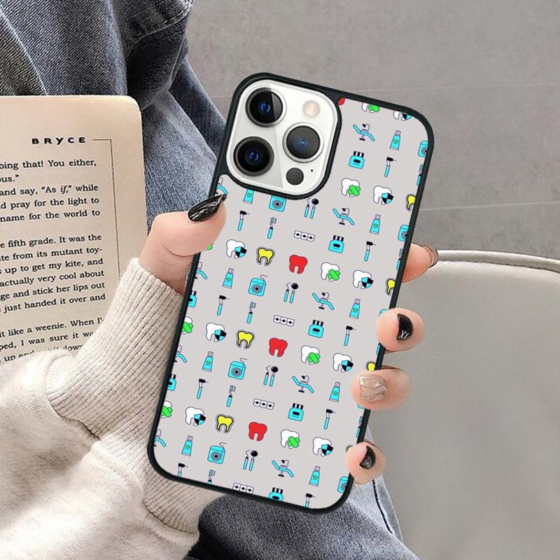 Dental Definitions Tooth Phone Case for iPhone 17 Air 16 16e 15 Plus for Apple 13 11 12 14 Pro Max Cover coque Shell