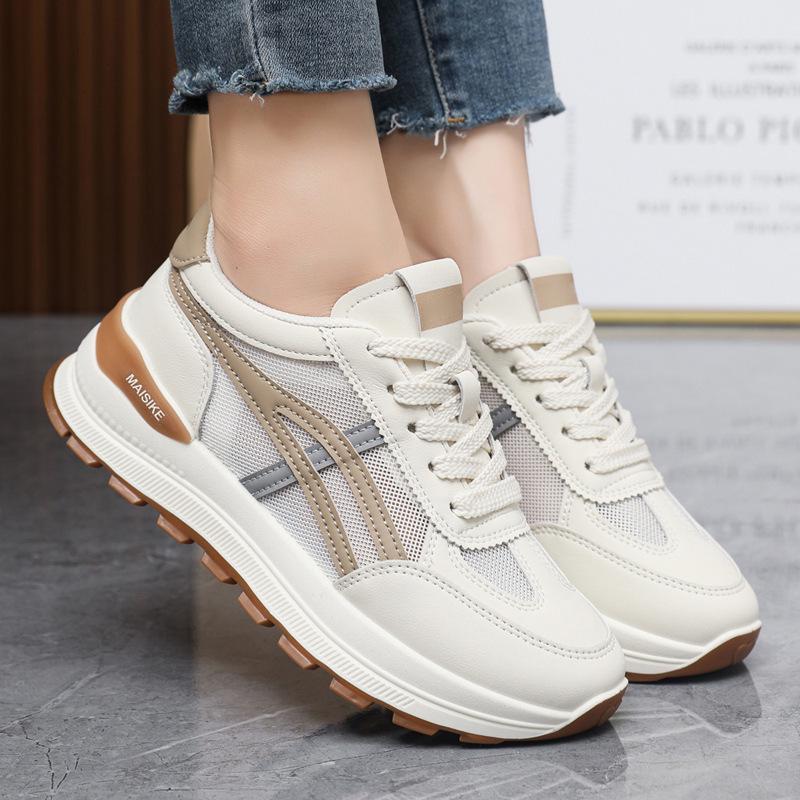Forrest Gump Women's 2025 Versatile Mesh Running Shoes - Breathable, Thick-Soled, Height-Enhancing Sneakers for Spring and Autumn.