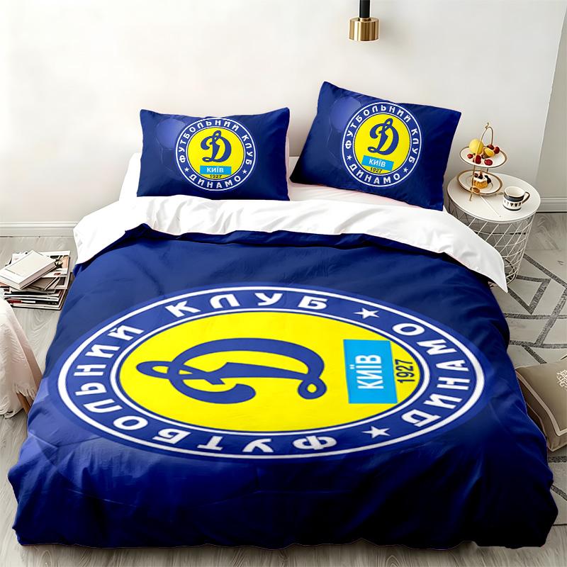 FC Dinamo Minsk 3pc Set Perfect for Bedroom Use Comfortable Bedding Set Includes a Duvet Cover and Two Pillowcases Ideal Birthday or Christmas Gift