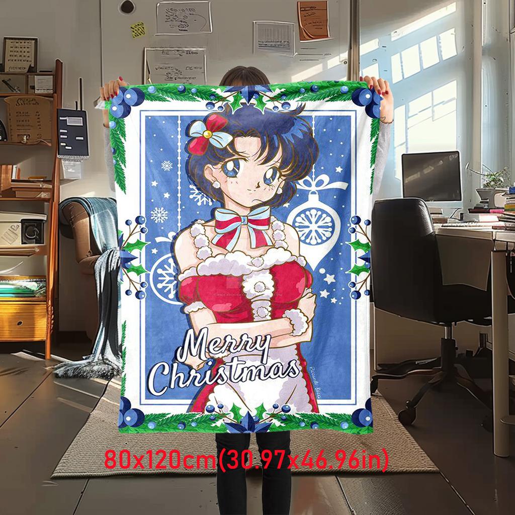 Japanese anime cute cartoon theme Sailor Moon Tsukino Usagi blanket suitable for home beds, sofa covers, office nap, outdoor warm blankets O10