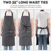 Unisex Adjustable Neck-Hanging Apron with Custom Logo for Coffee Shop and Catering