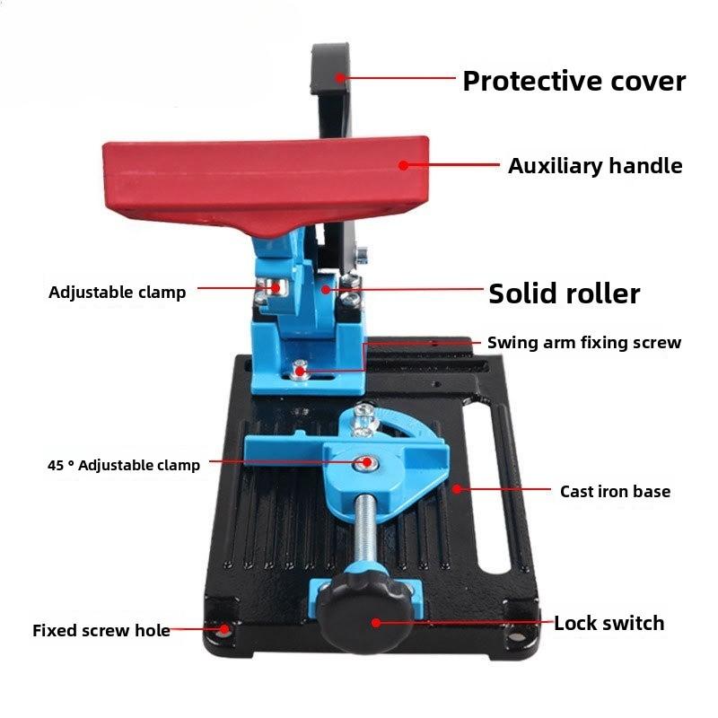 Angle Grinder Bracket Electric Drill Angle Grinder Variable Cutting Machine Fixed with Shroud Base Auxiliary Cutting