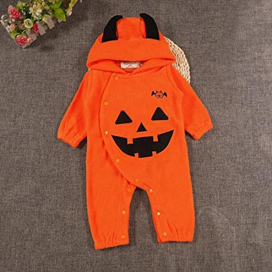simprettycos Warm and Fluffy Pumpkin Kigurumi Baby Cute Baby Halloween Perfect for New and Devil Pumpkin Costume Costume, Costume, Parties, Christmas,