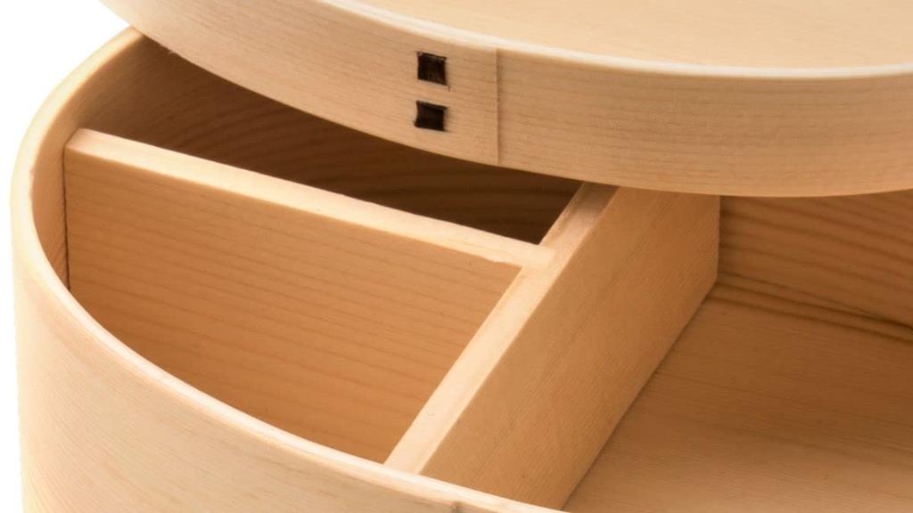 Wooden Lunch X X Urethane Current Model J-kitchens Humidity-Regulating Box, 17.5cm 11.3cm 6.3cm, 500ml, Coating/Natural White,
