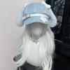 Women's Kawaii Hat Sweet Style New Fashion Cap Grey Dog Eared Cap Subculture Beret Cute Individualistic Embodying Otaku Culture