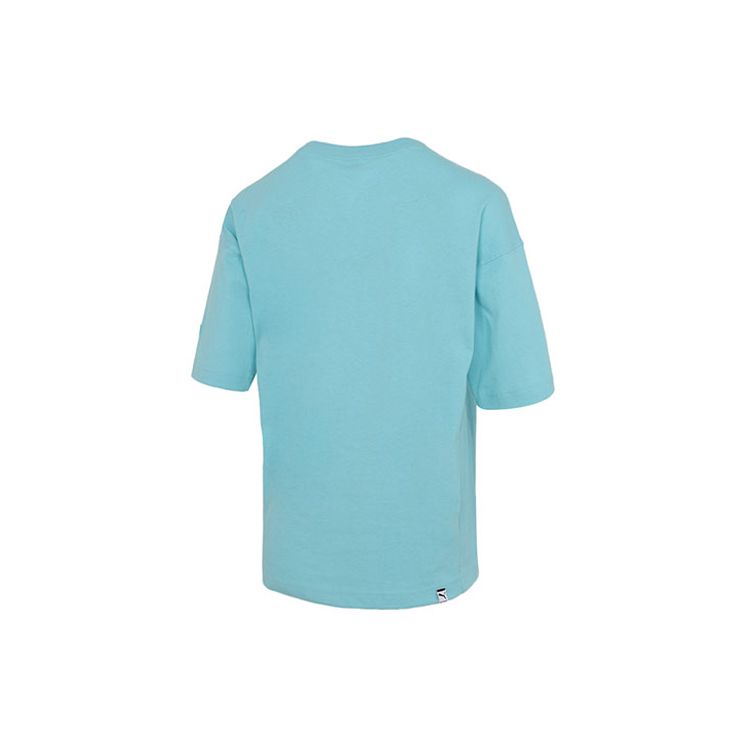 Puma Camiseta Gráfica Downtown Feminina Tops Azul 531438-49
