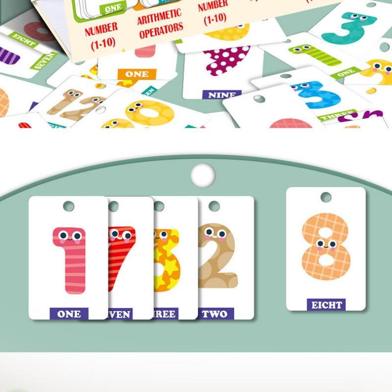 Children Desktop Number Addition And Subtraction Math Early Education Cognitive Cards