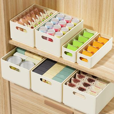 Kitchen Cabinet Storage Organizer Folding Plastic Storage Box Multi-purpose Food Storage Container Under Sink Organizer