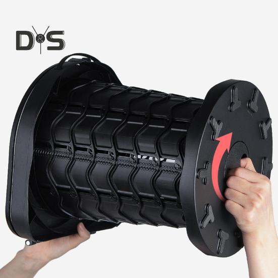 Retractable Portable Toilet Strong Load-capacity Adjustable Height Camping Toilet Portable Potty for Emergency Use